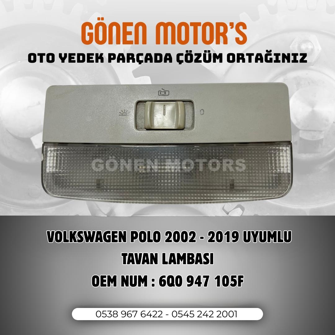 149 - 6Q0 947 105 F Tavan Lambası | Polo – Jetta – Transporter Uyumlu